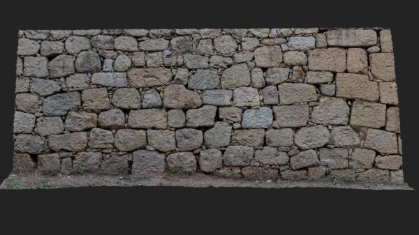 3D SCAN STONE WALL 005