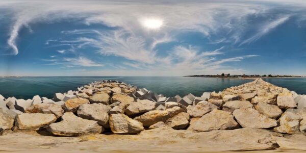 noon hdri sky map