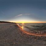 Sundown hdri sky map