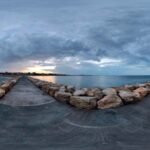 free dusk hdr sky map