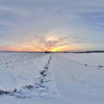 winter hdr sky map