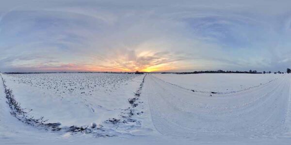 winter hdr sky map